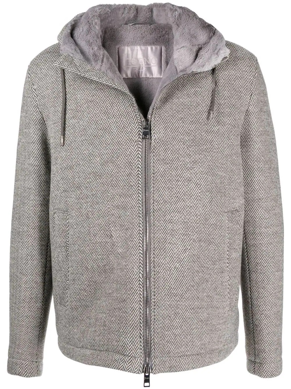 zip-up hooded jacket - 1