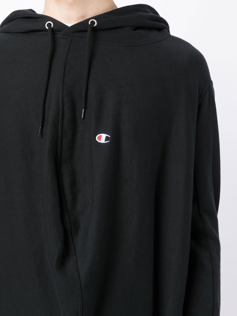 draped drawstring hoodie 6