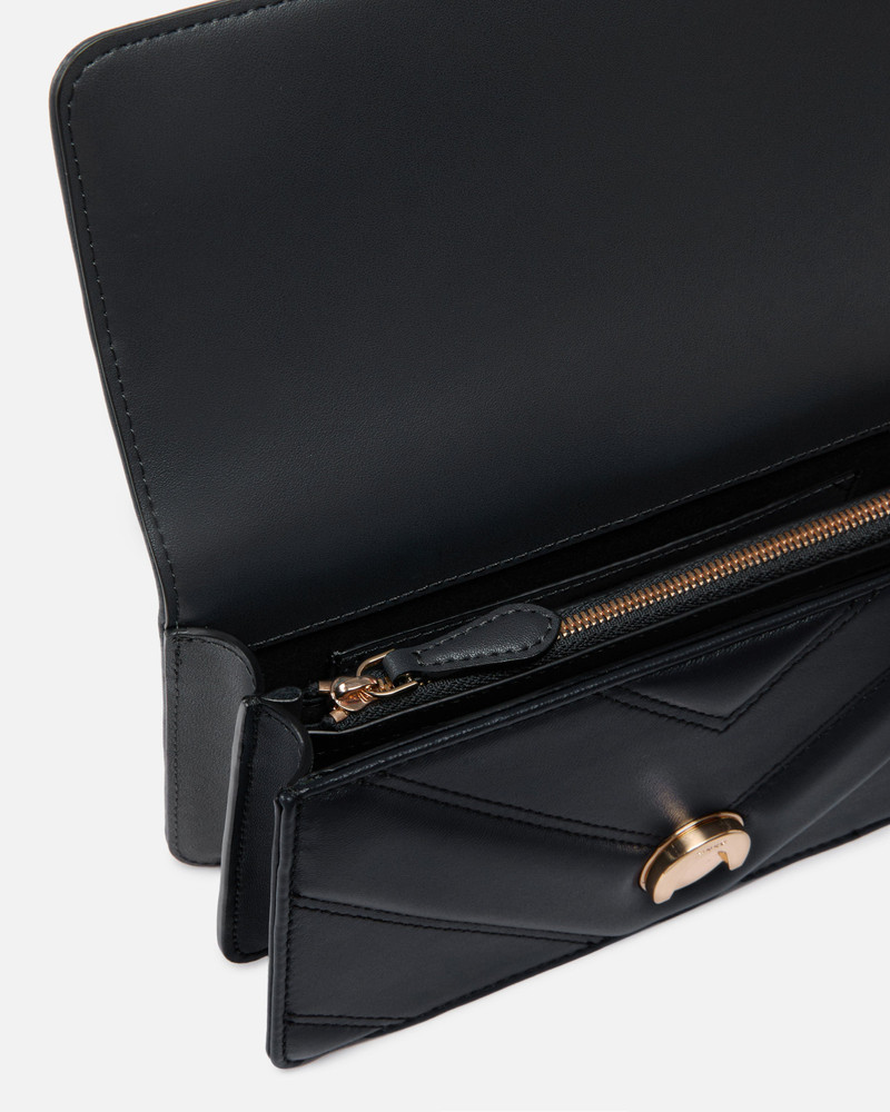MINI LOVE BAG ONE SHOULDER BAG IN CHEVRON LEATHER AND NAPPA WITH TRIPLE CHAIN 4