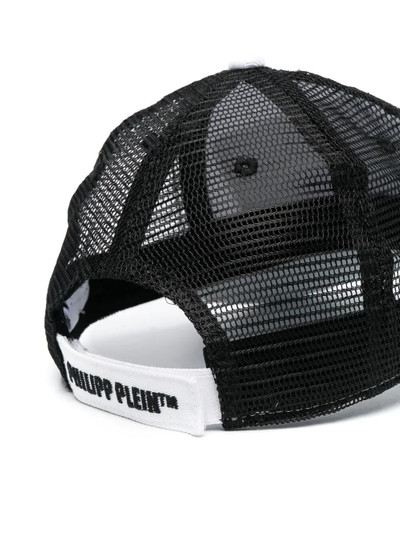 PHILIPP PLEIN logo print panelled baseball cap outlook