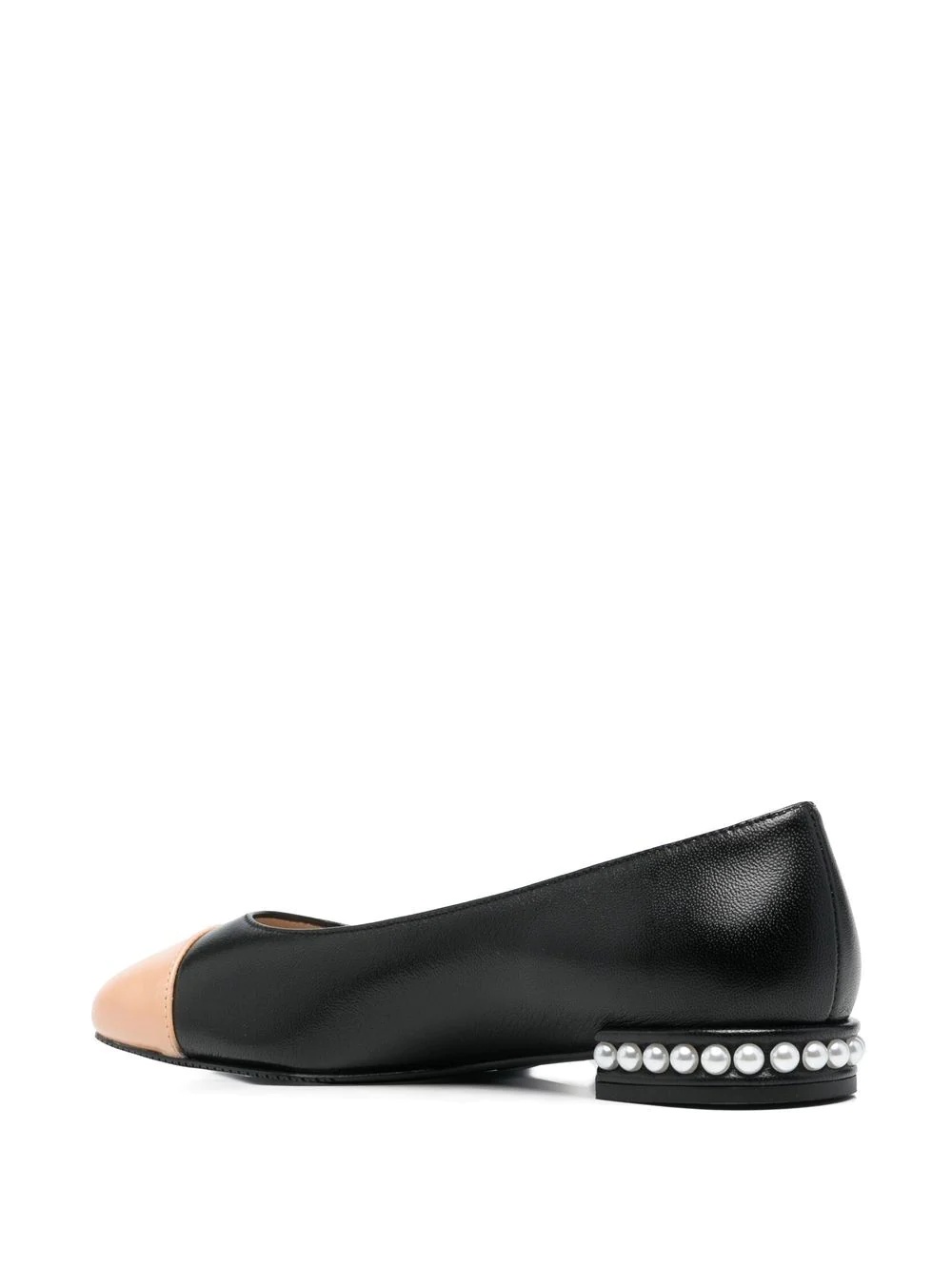 10mm faux-pearl leather pumps - 3