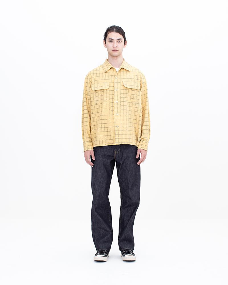 visvim CARROW SHIRT CHECK L/S YELLOW outlook