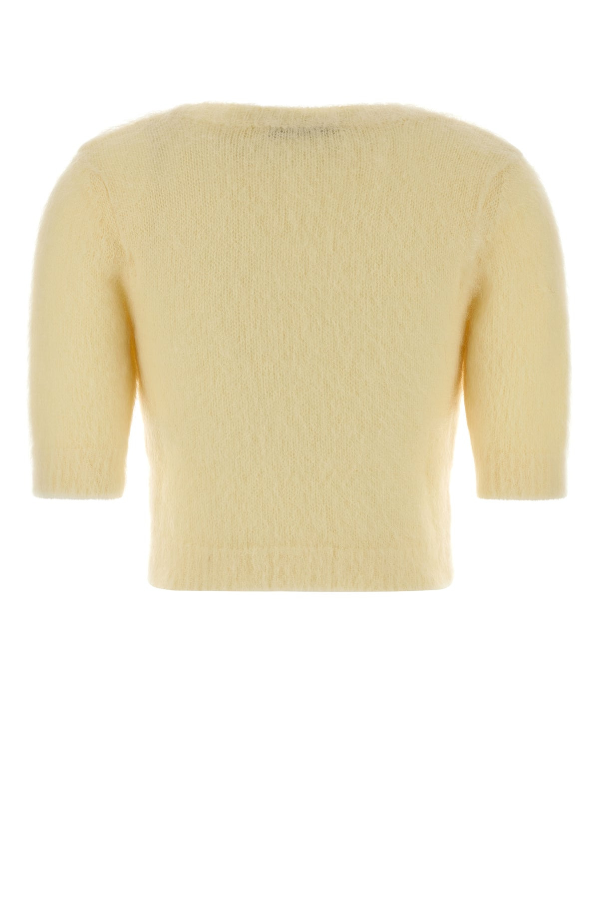 Pastel yellow mohair blend sweater - 2