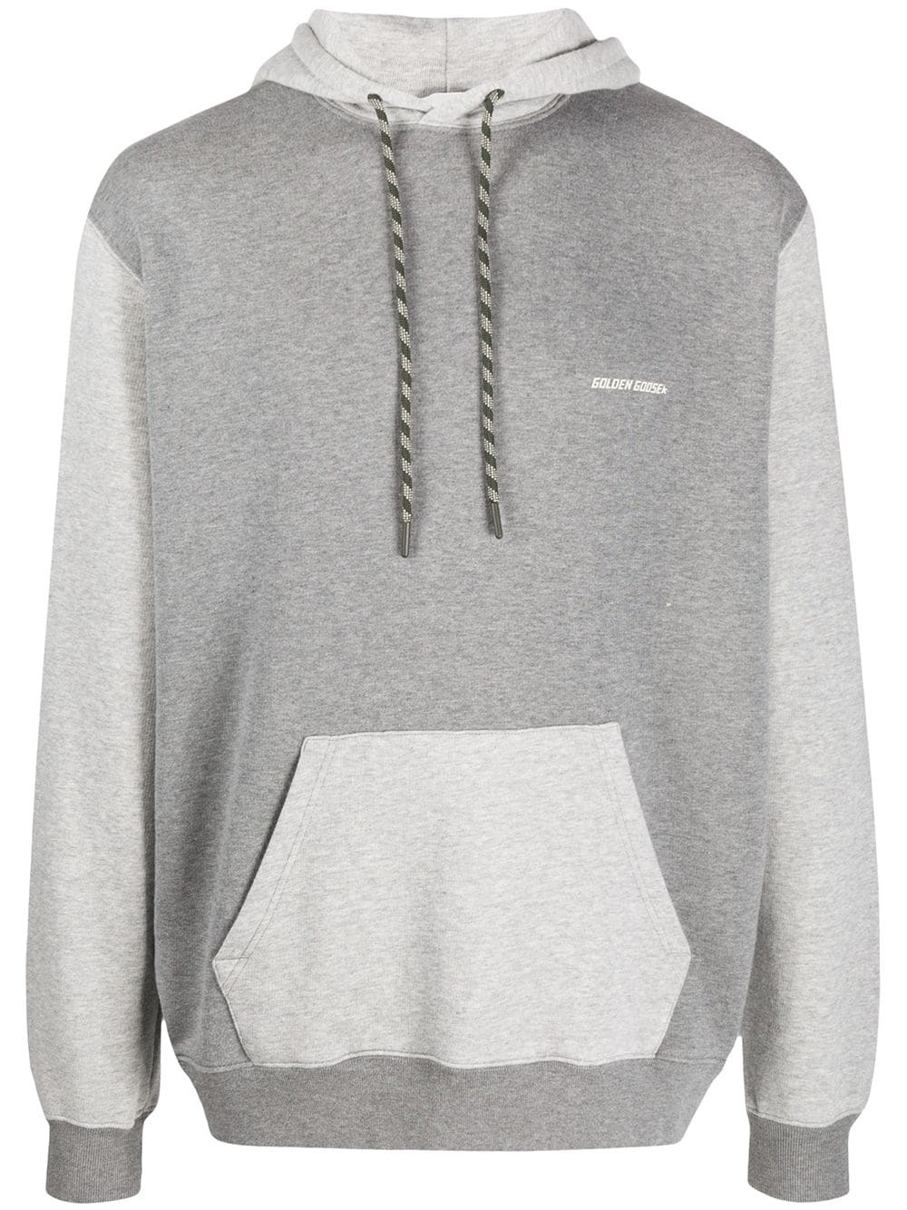 contrast panels hoodie - 1