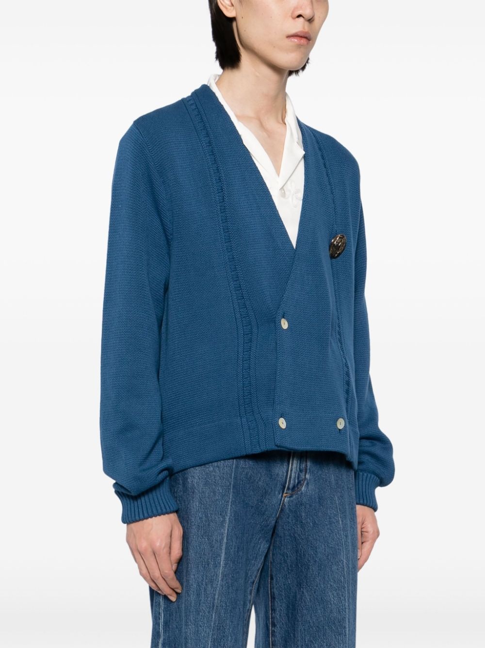 double-breasted cardigan - 3