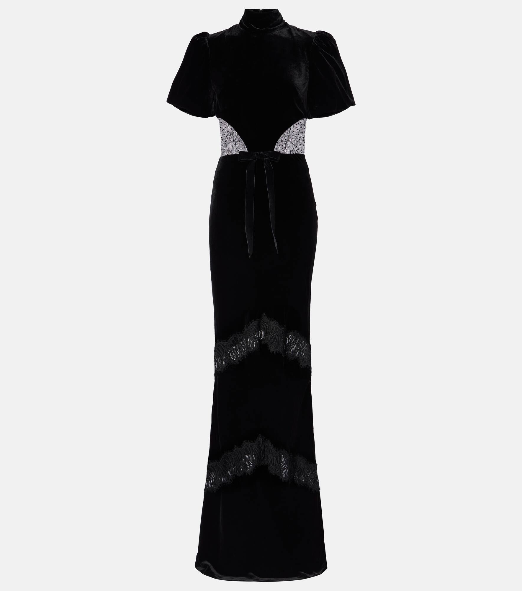 Ethel puff-sleeve maxi dress - 1