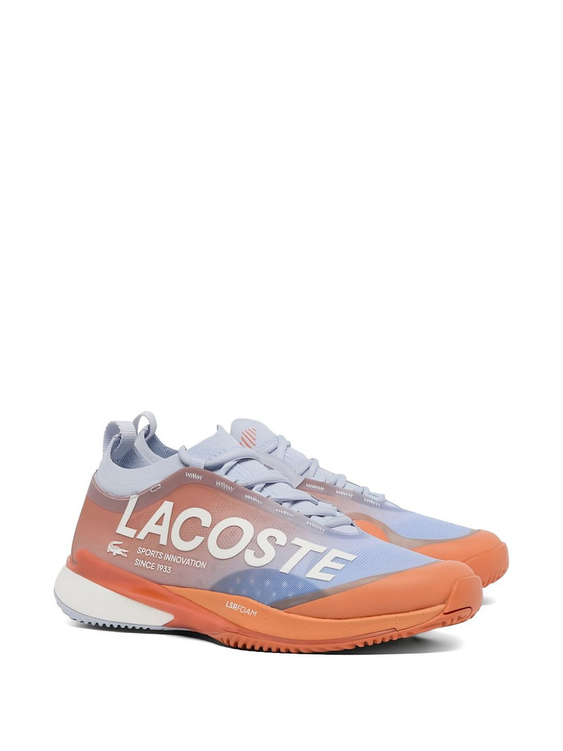 LACOSTE logo print sneakers outlook