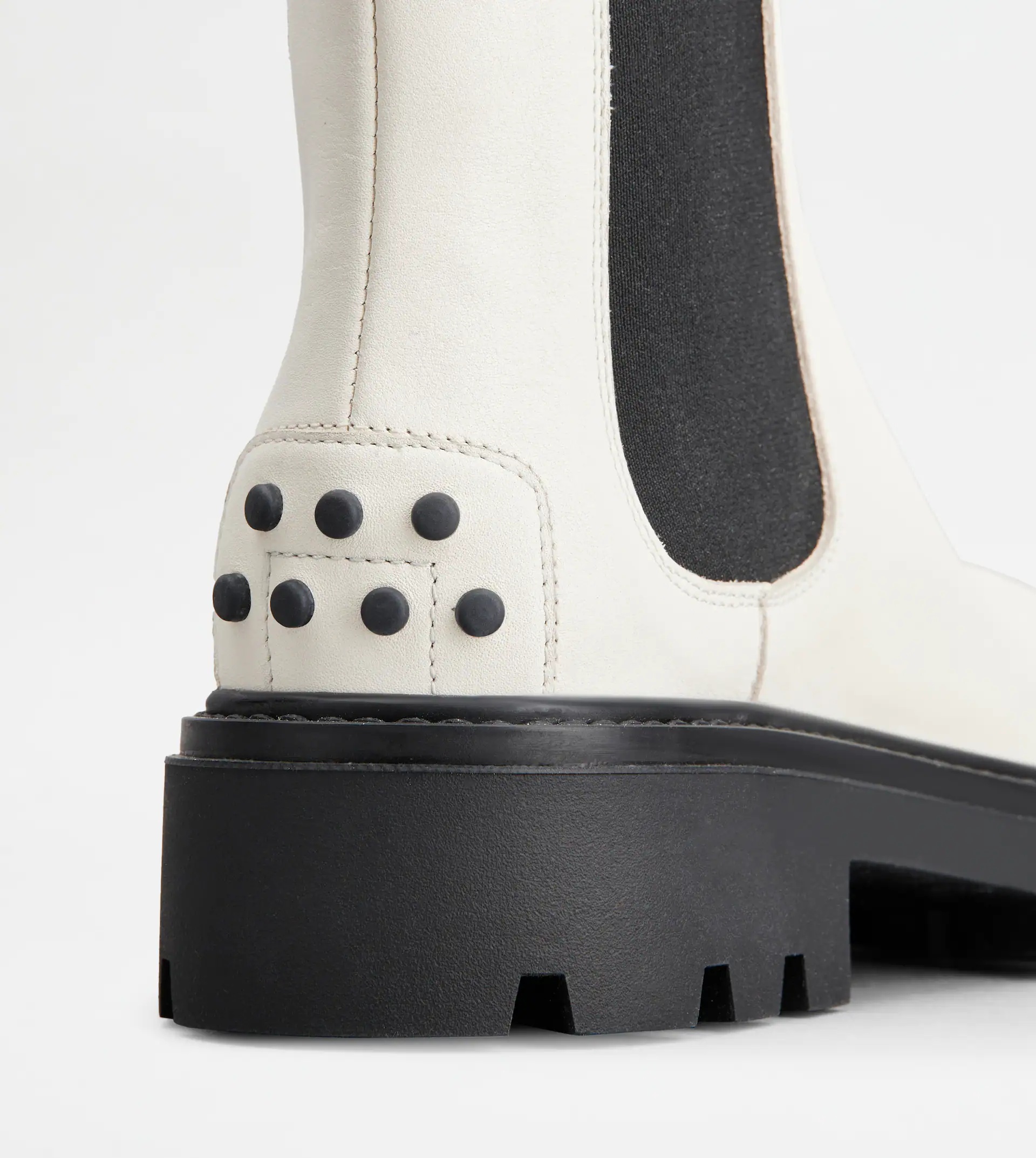 TOD'S CHELSEA BOOTS IN LEATHER - WHITE - 5