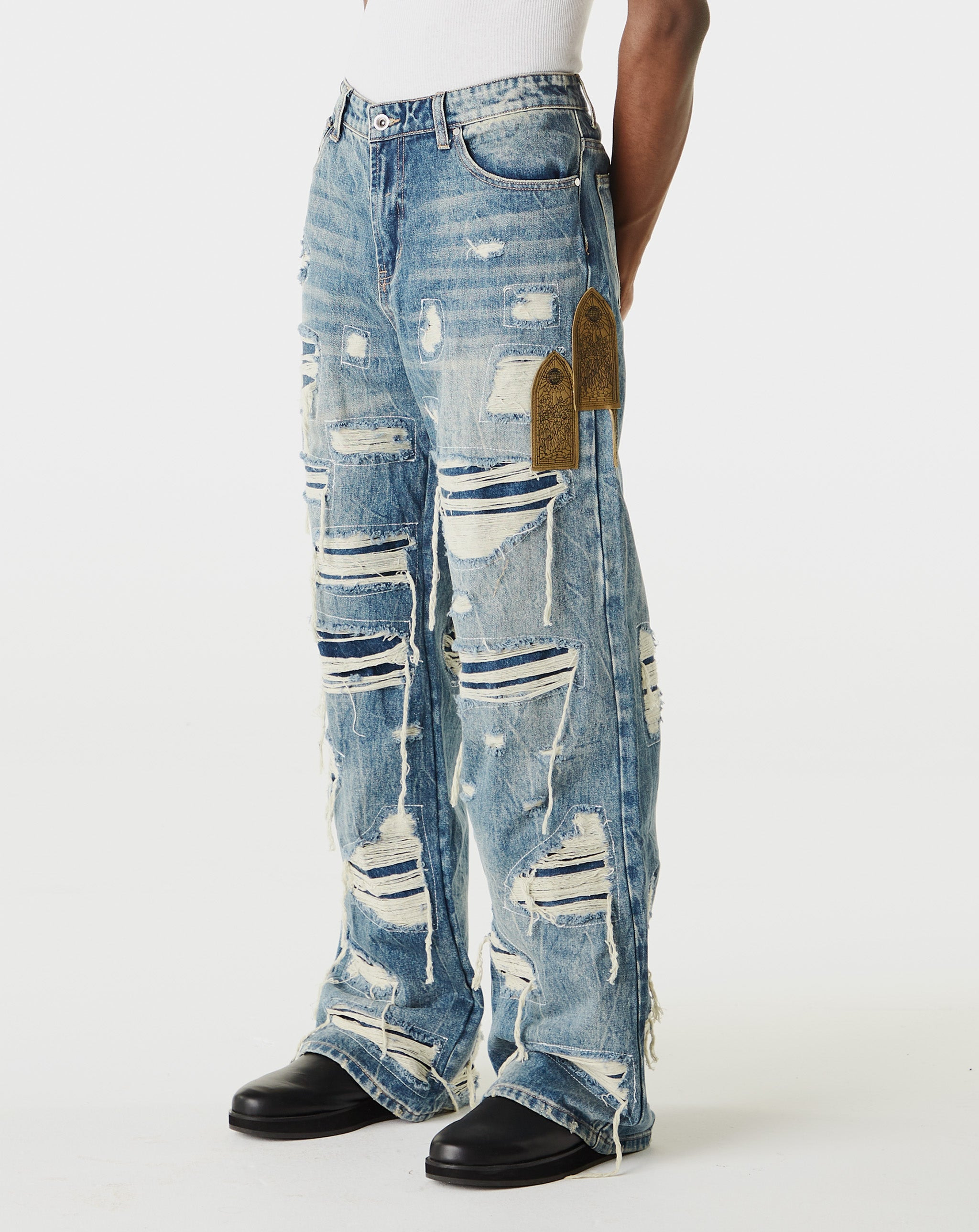 Side Patch Relaxation Denim - 6