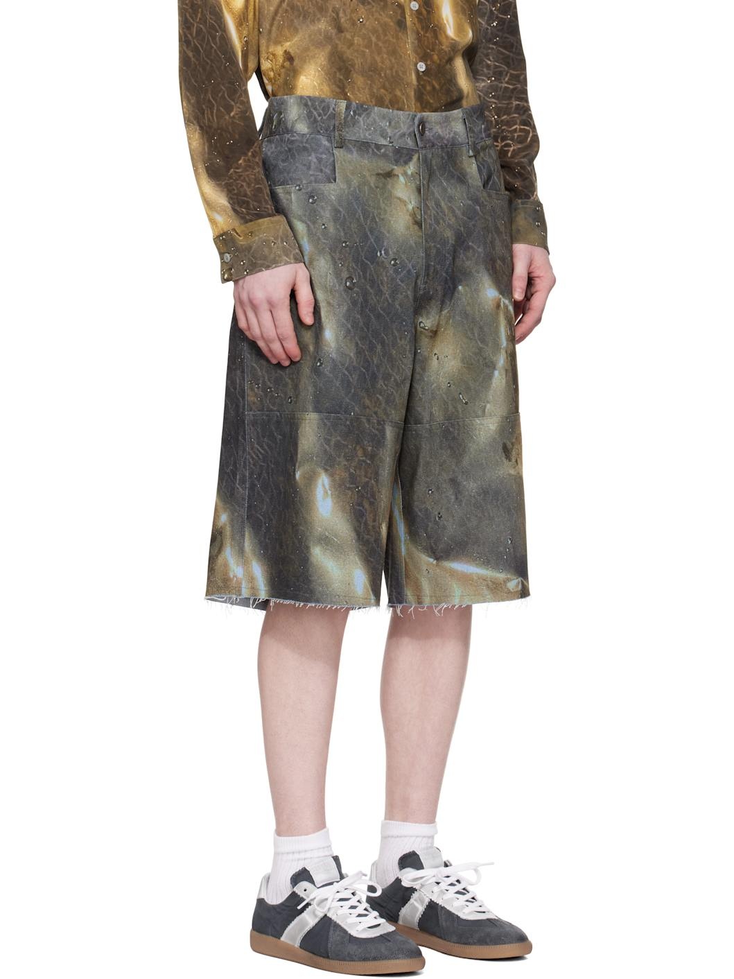 SSENSE Exclusive Khaki Golden Hour Sailor Denim Shorts - 2