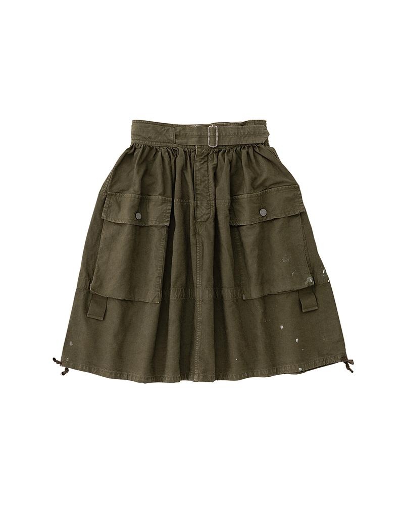 MIL SKIRT HBT OLIVE - 1