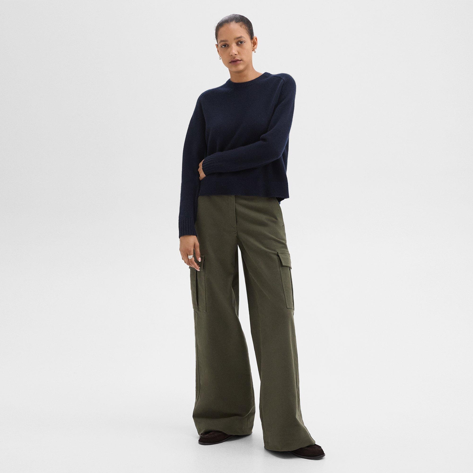 Wide-Leg Cargo Pant in Moleskin Twill - 2