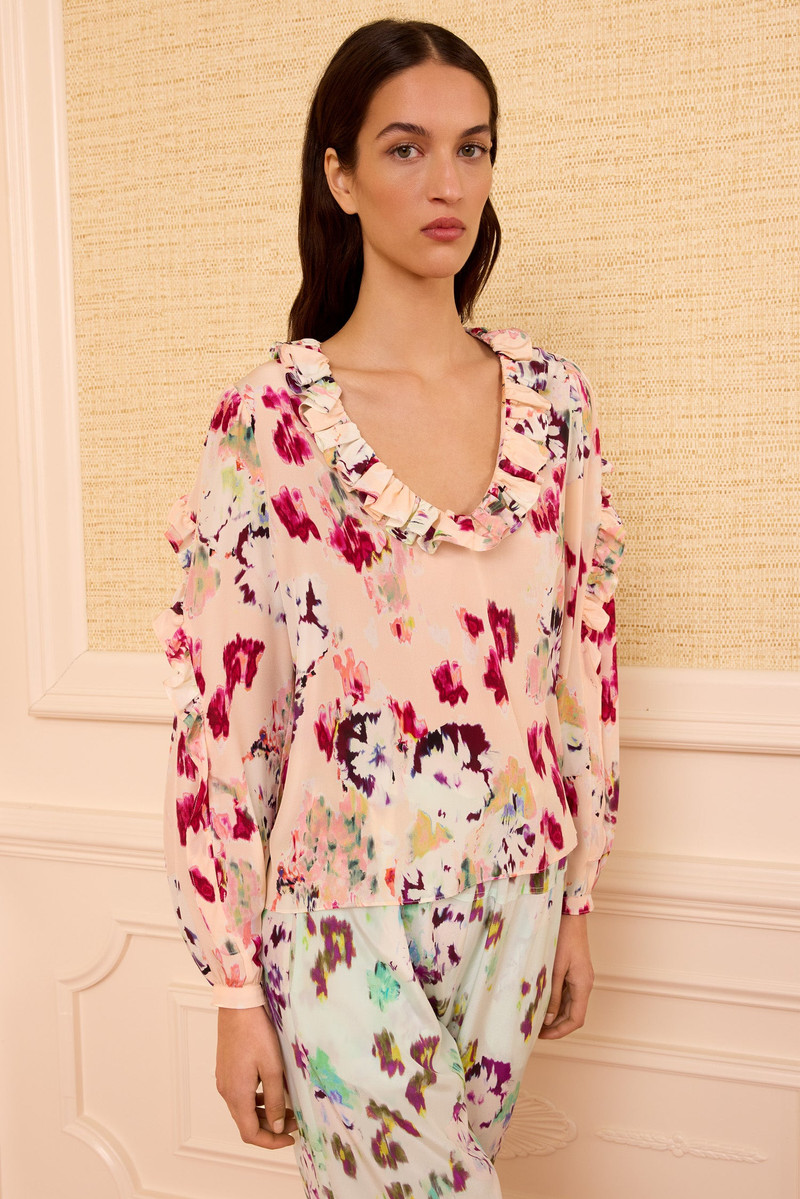 ULLA JOHNSON Marguerite Silk Blouse outlook