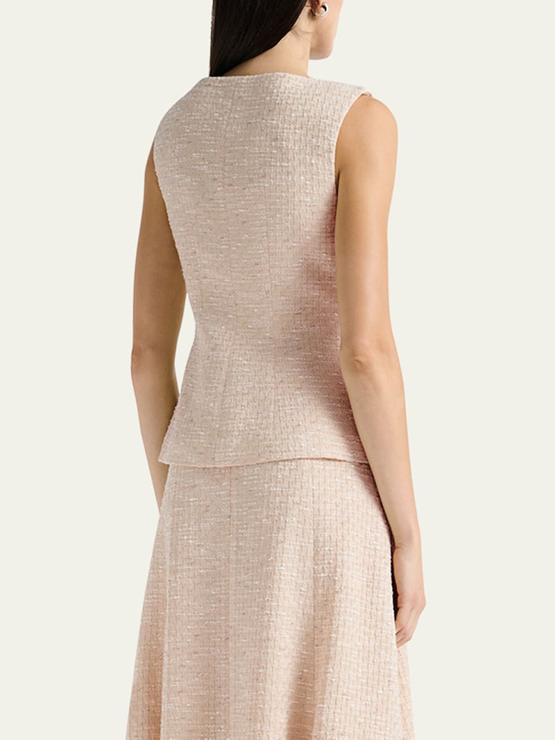 ANNA QUAN Eloise Sleeveless Tweed Top outlook