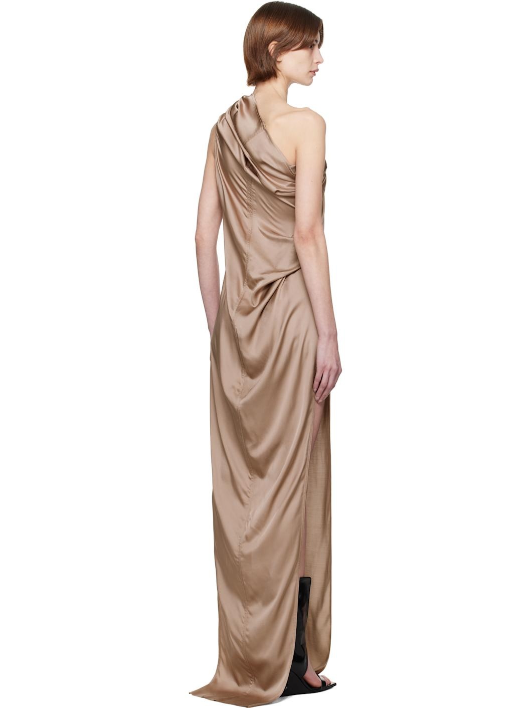 Taupe Hollywood Athena Arrowhead Maxi Dress - 3
