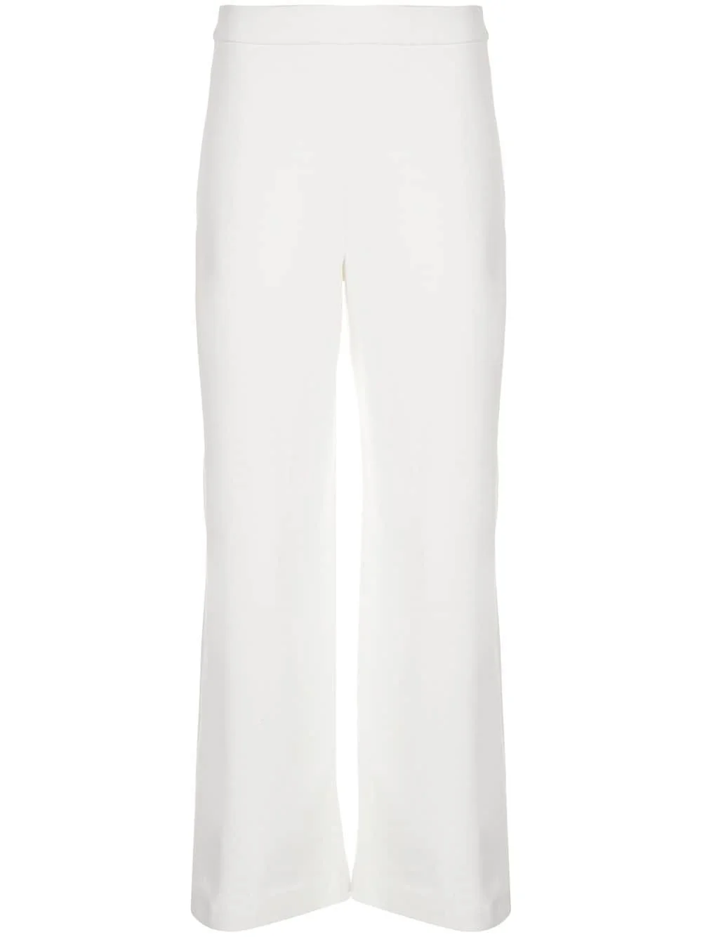 pull on cropped straight trousers - 1