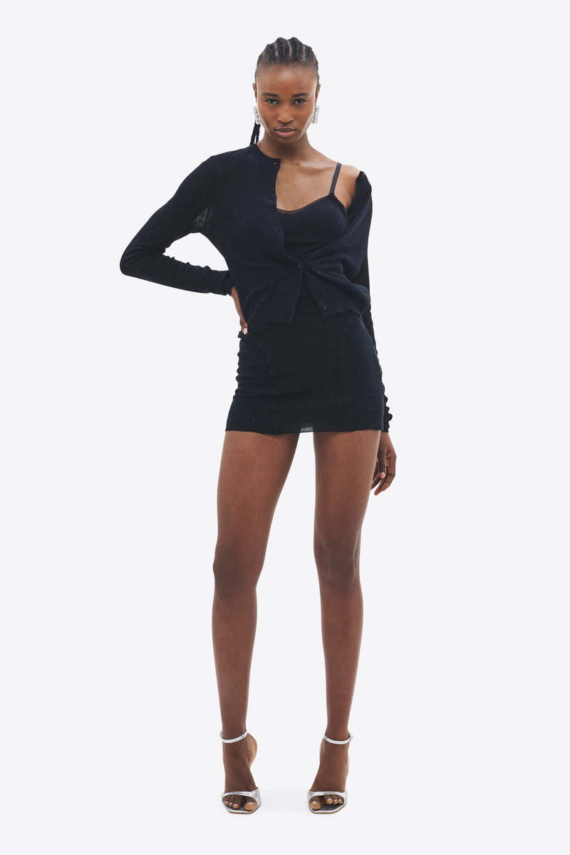 AREA GIRLY RIB KNIT CARDIGAN outlook
