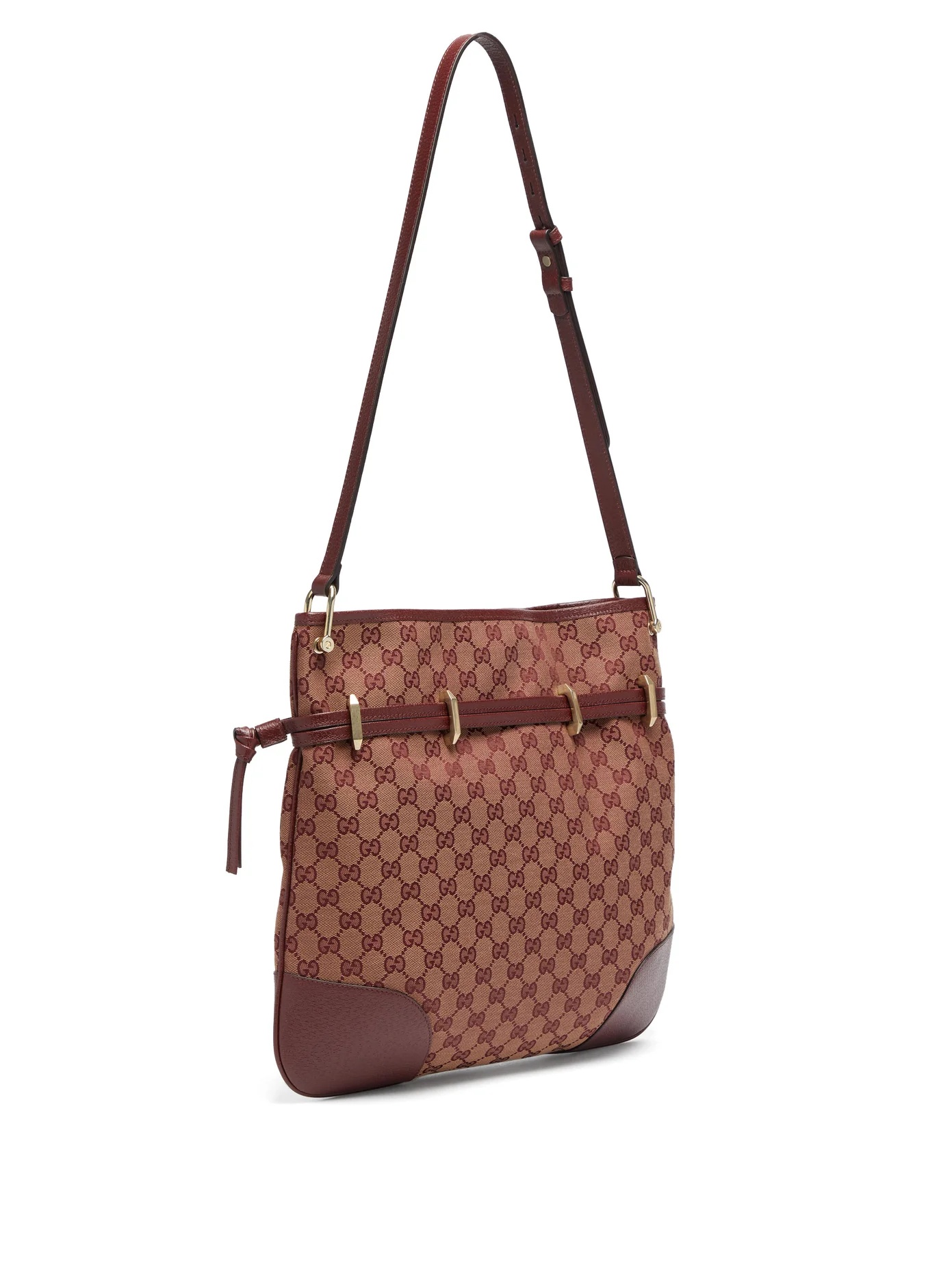 1955 GG-jacquard Horsebit shoulder bag - 4