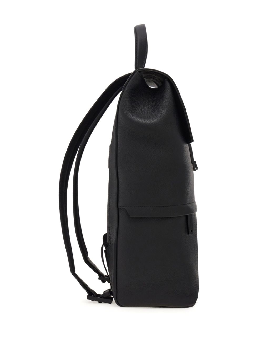 logo-debossed leather backpack - 5