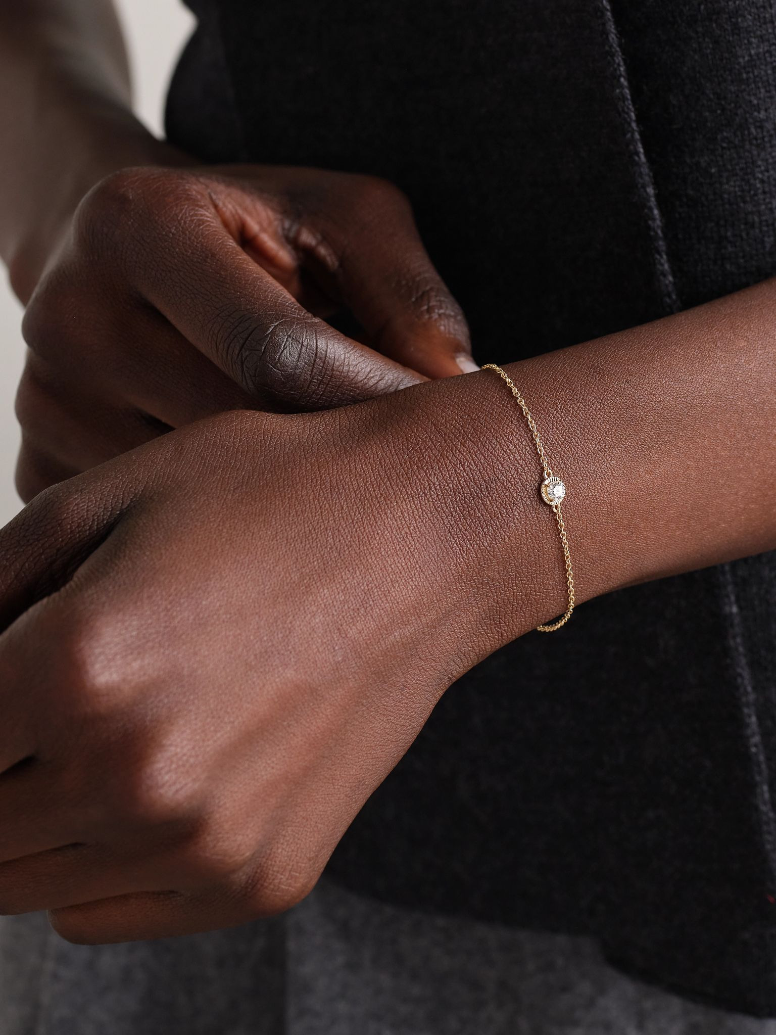 The Donna 14-karat gold diamond bracelet Gold - 2
