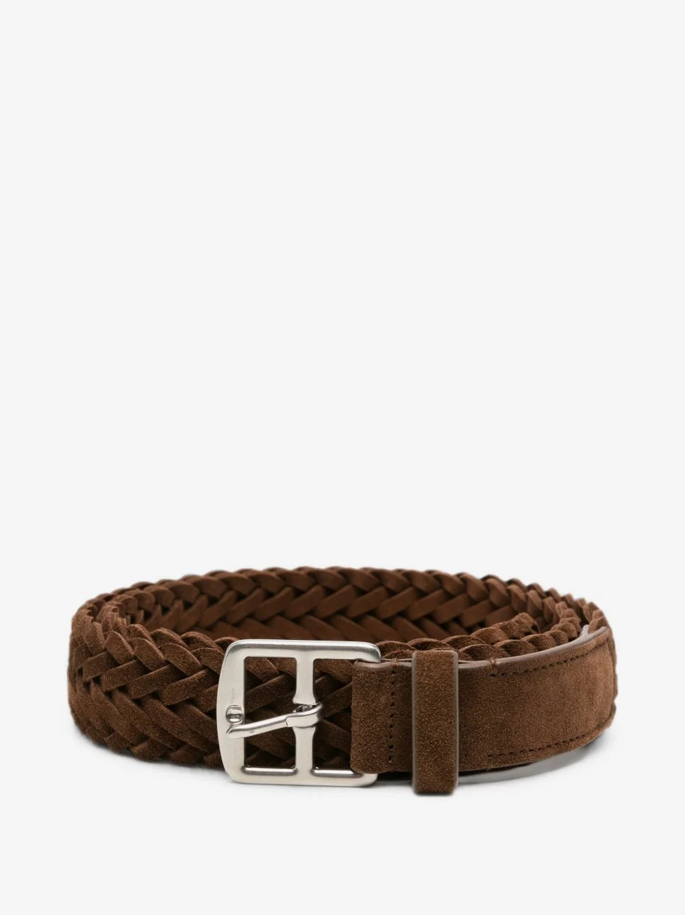braided suede belt - 1