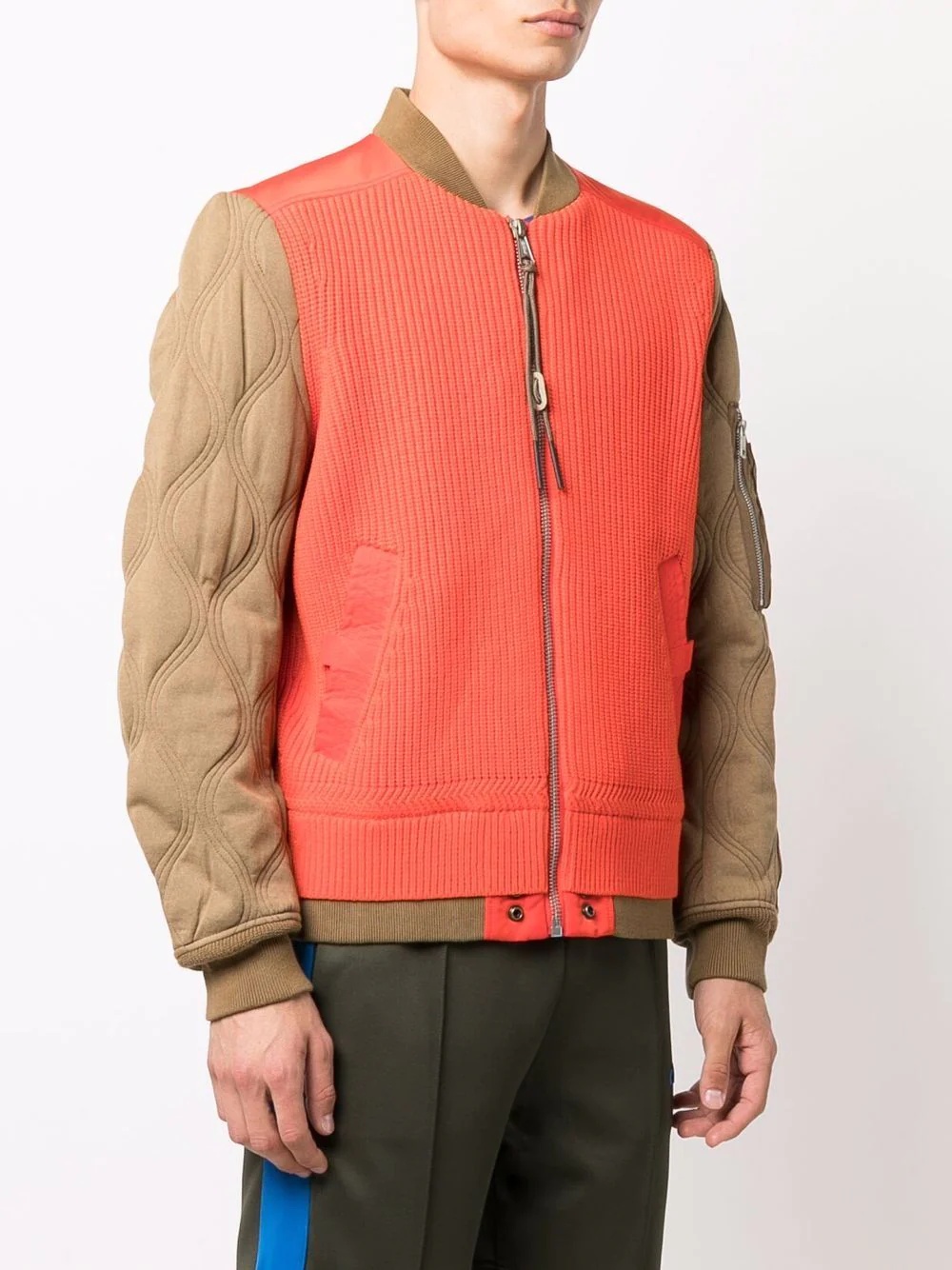 panelled bomber jacket - 3