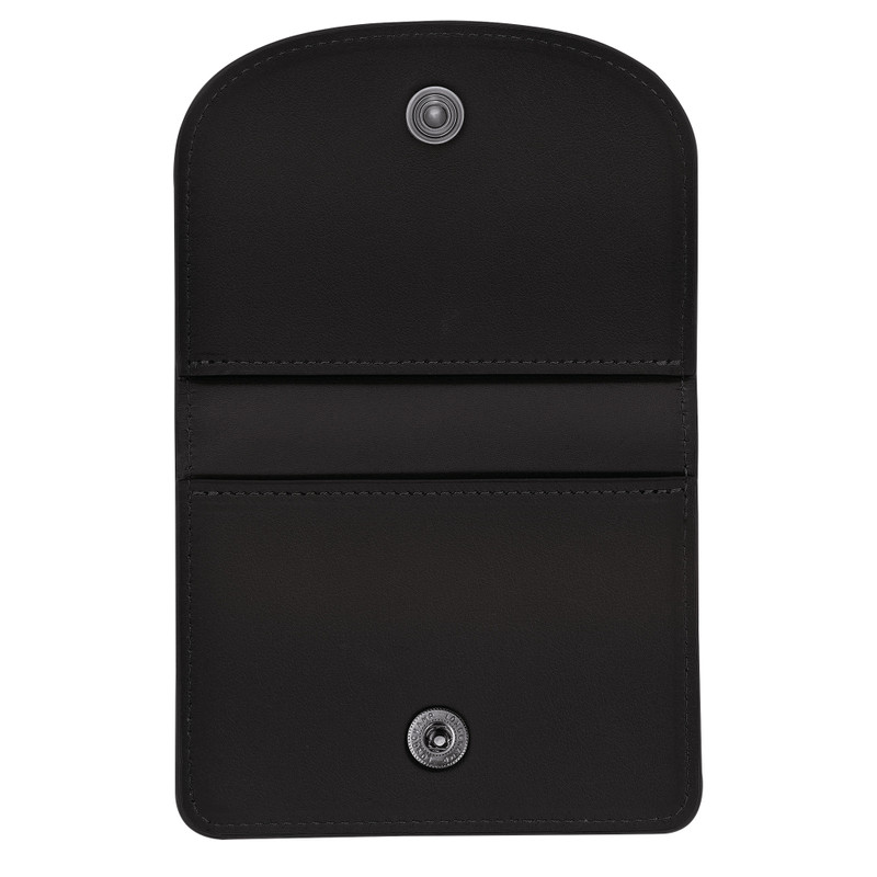 Le Pliage Xtra Card holder Black - Leather 3