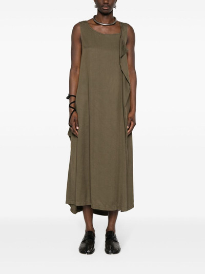 Yohji Yamamoto V-neck sleeveless maxi dress outlook