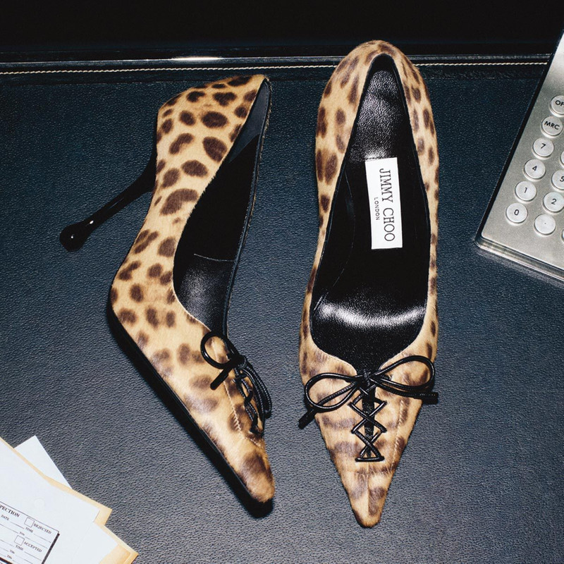 Scarlett 95 Natural Leopard Print Pony Pumps 6