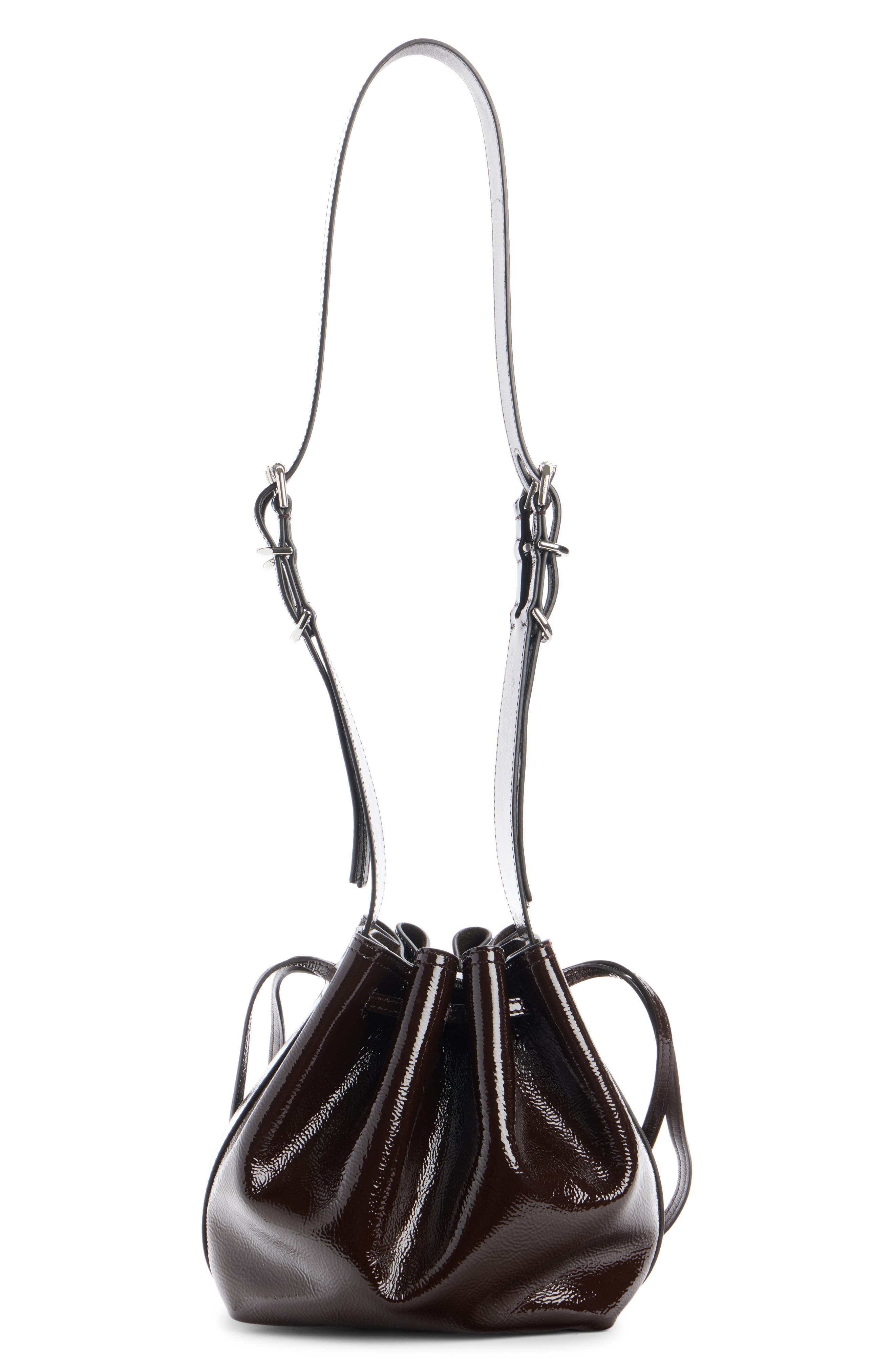 Givenchy Small Pumpkin Drawstring Leather Bucket Bag in Ebony Brown at Nordstrom - 4