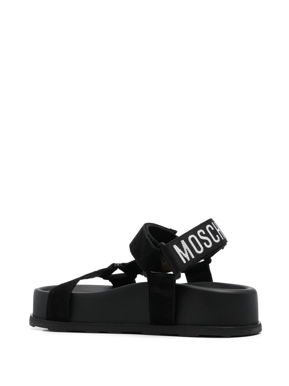 logo-print sandals - 3