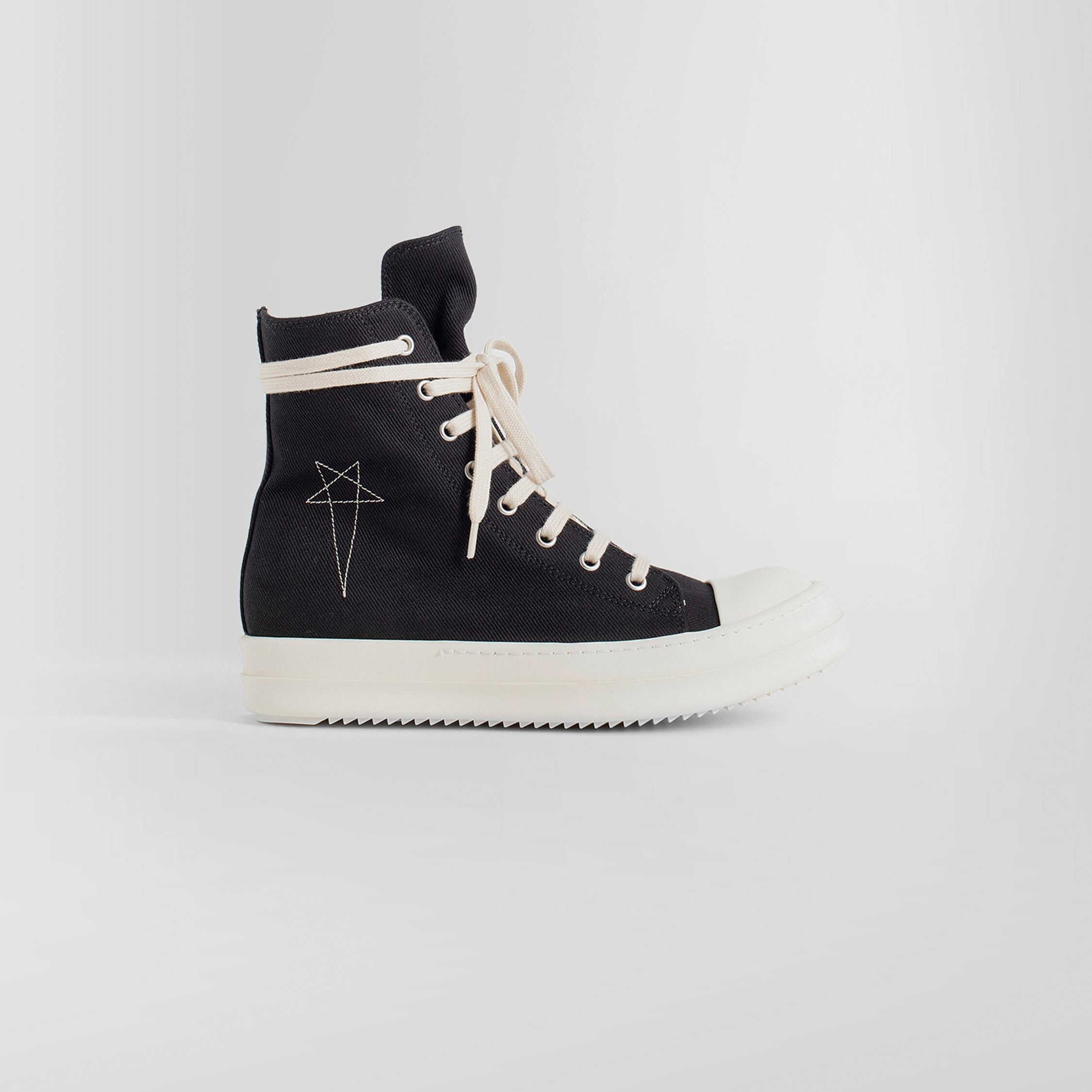 RICK OWENS WOMAN BLACK SNEAKERS - 8