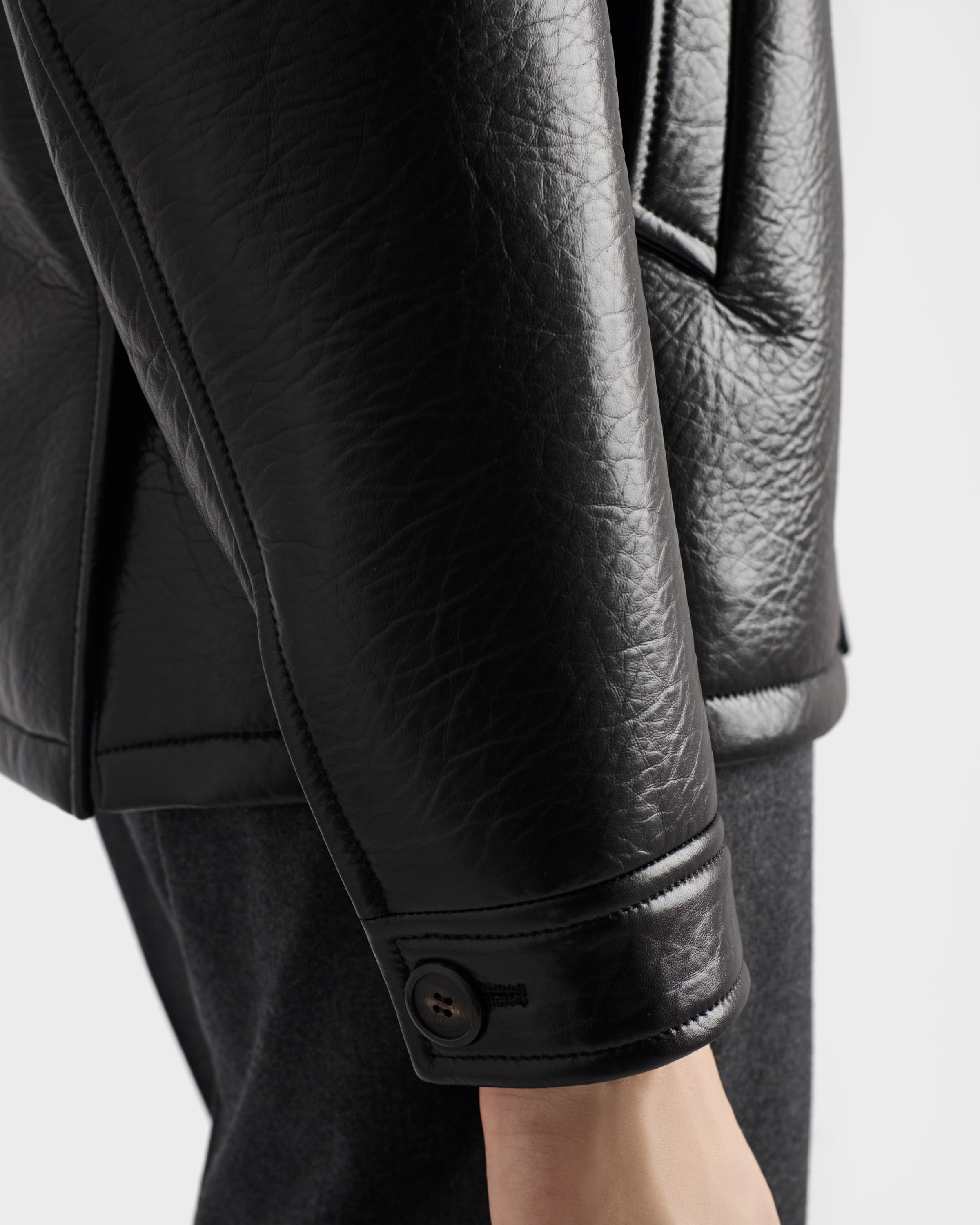 Nappa leather caban jacket - 6