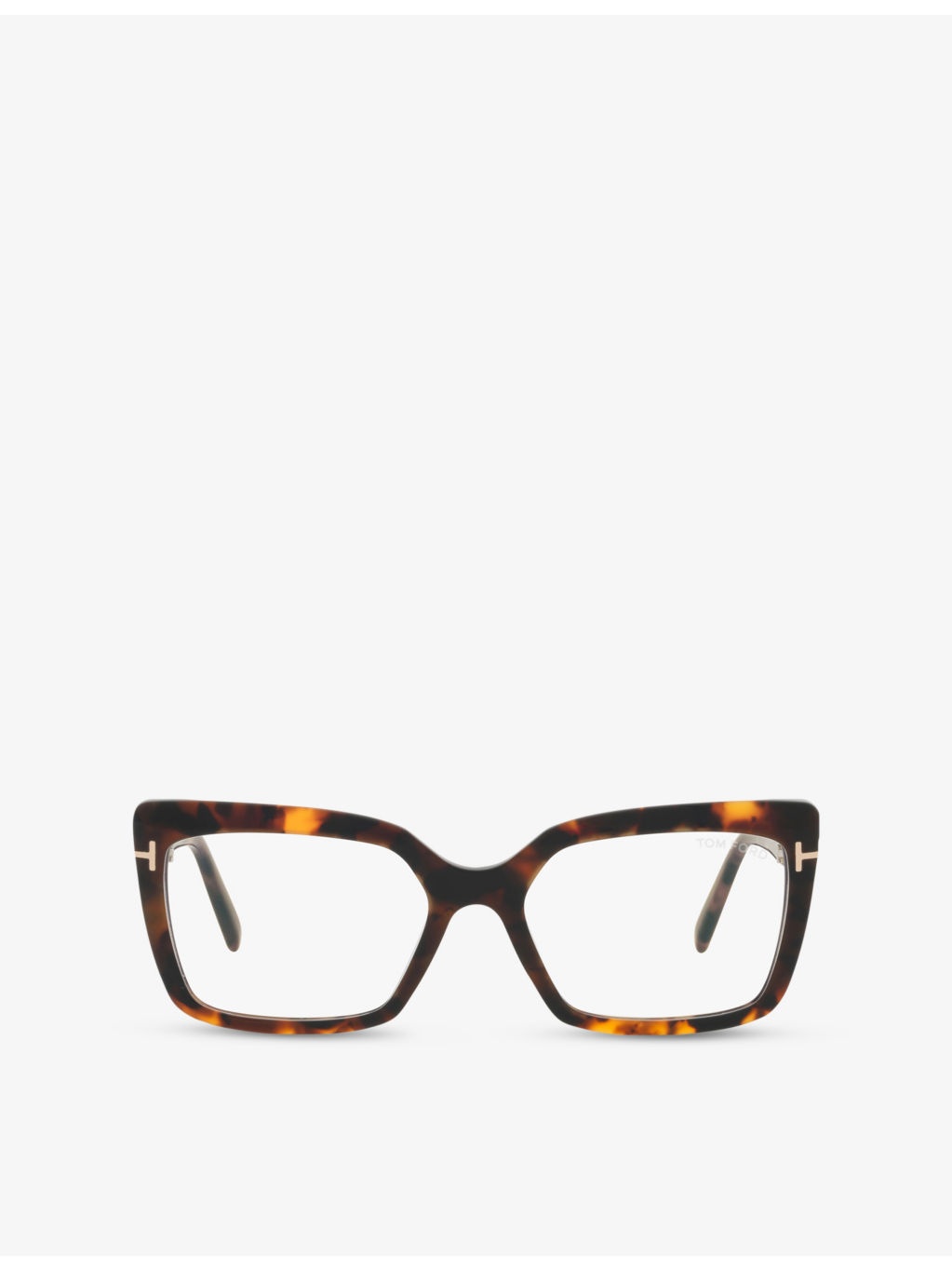 FT5991-B 052 Rectangle-Frame Acetate Glasses - 1