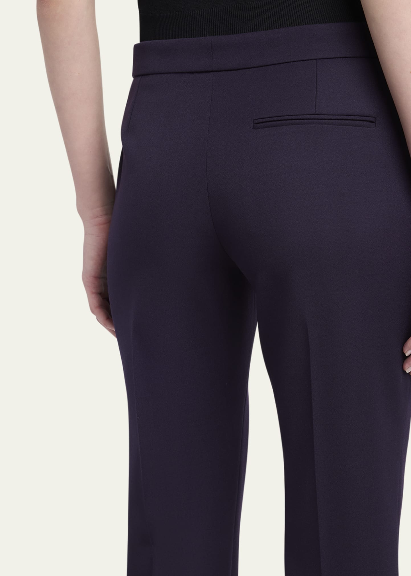 Cropped Cigarette Trousers - 5