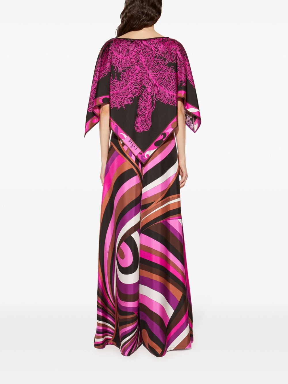 Iride Struzzo-print kaftan top - 4