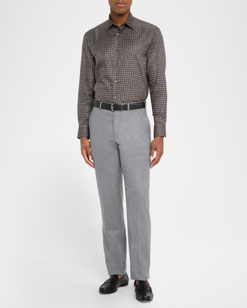 Brioni Men's Geo Print Button Down Shirt outlook