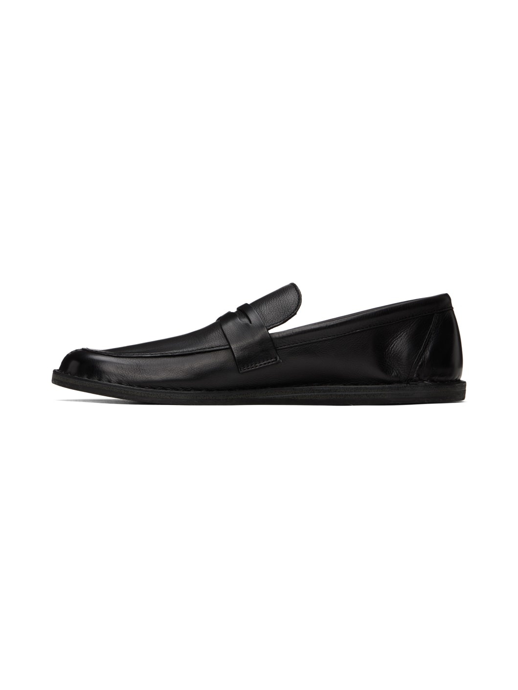 Black Cary Leather Loafers - 3