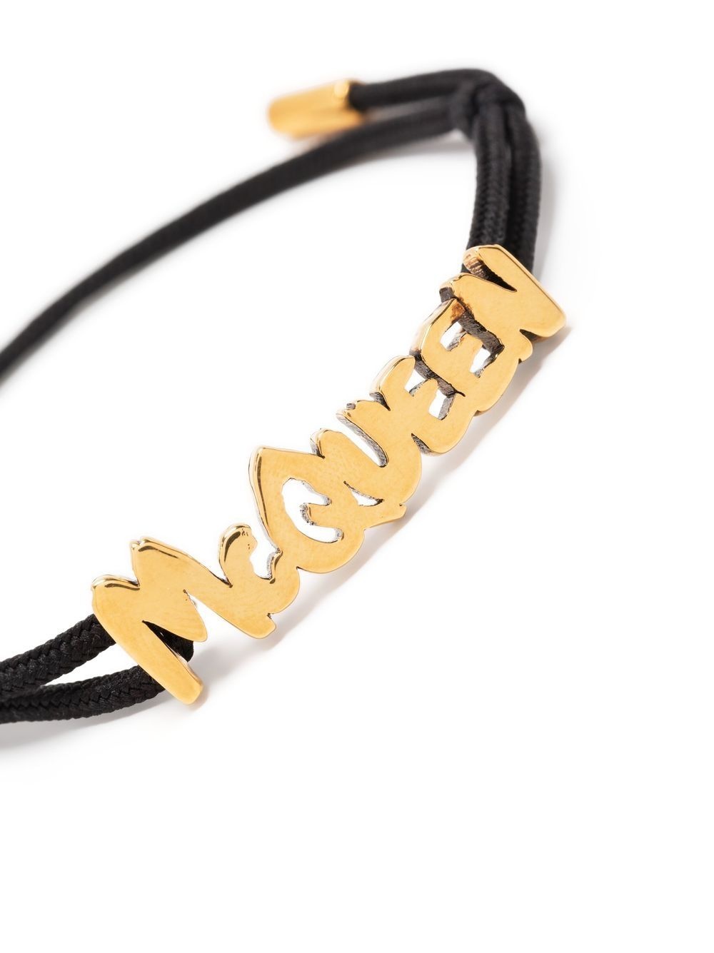 logo lettering adjustable bracelet - 3