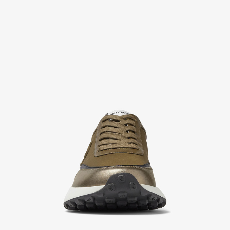 Memphis Lace Up/m
Caper Green Neoprene and Leather Low Top Trainers 5