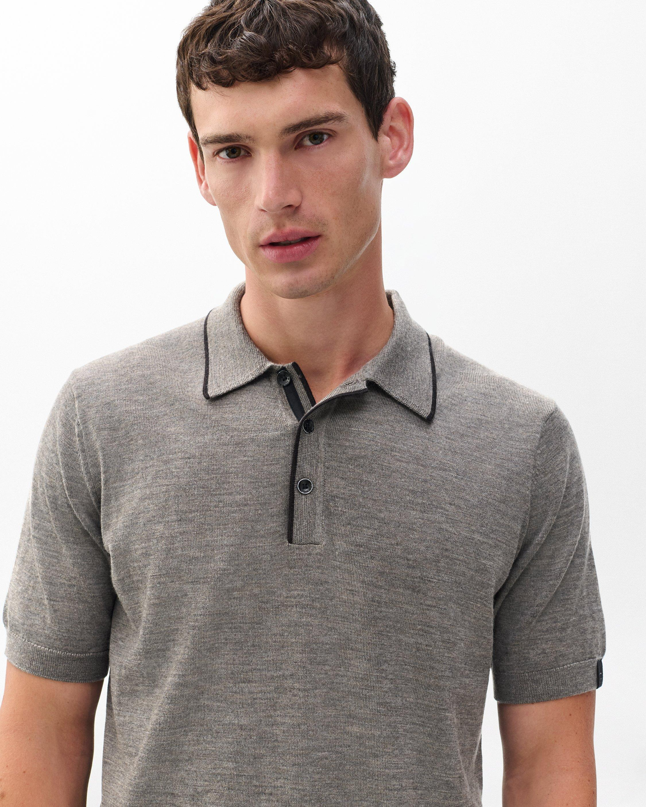 Crawford Wool-Cashmere Knit Polo - 4