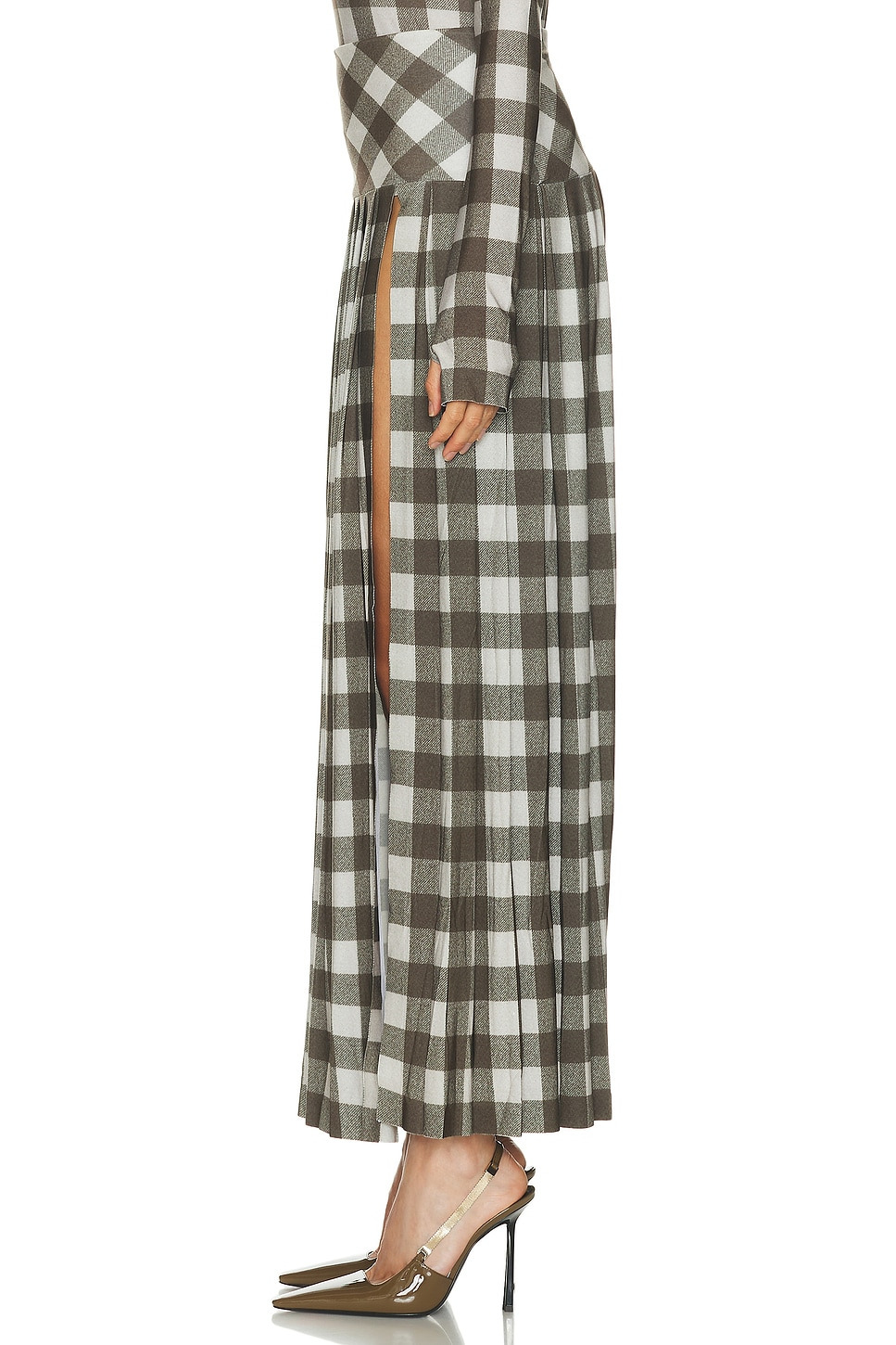 Pleated Long Skirt - 3