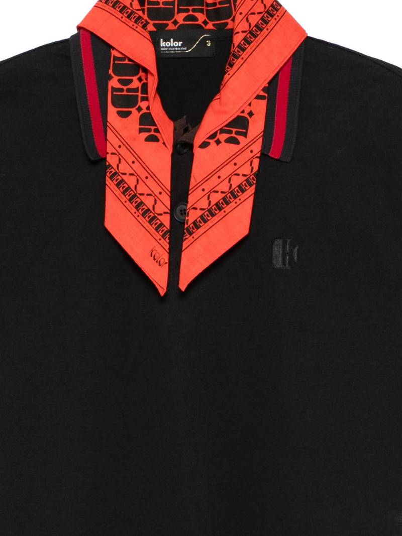 bandana-embellishment polo shirt 3