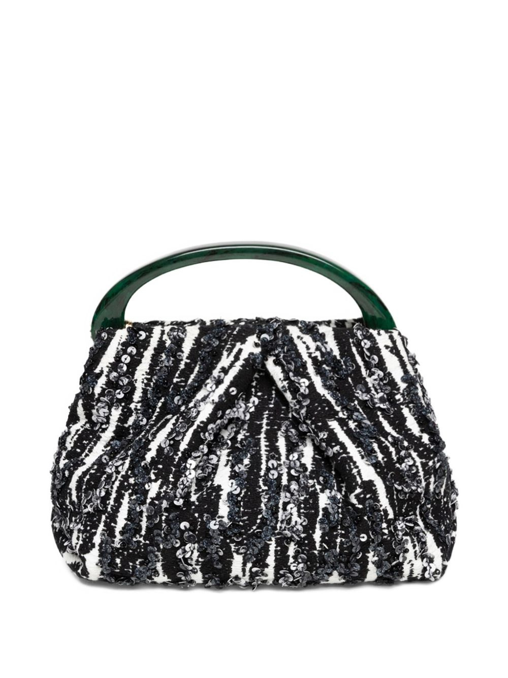 pleated sequin mini bag - 4