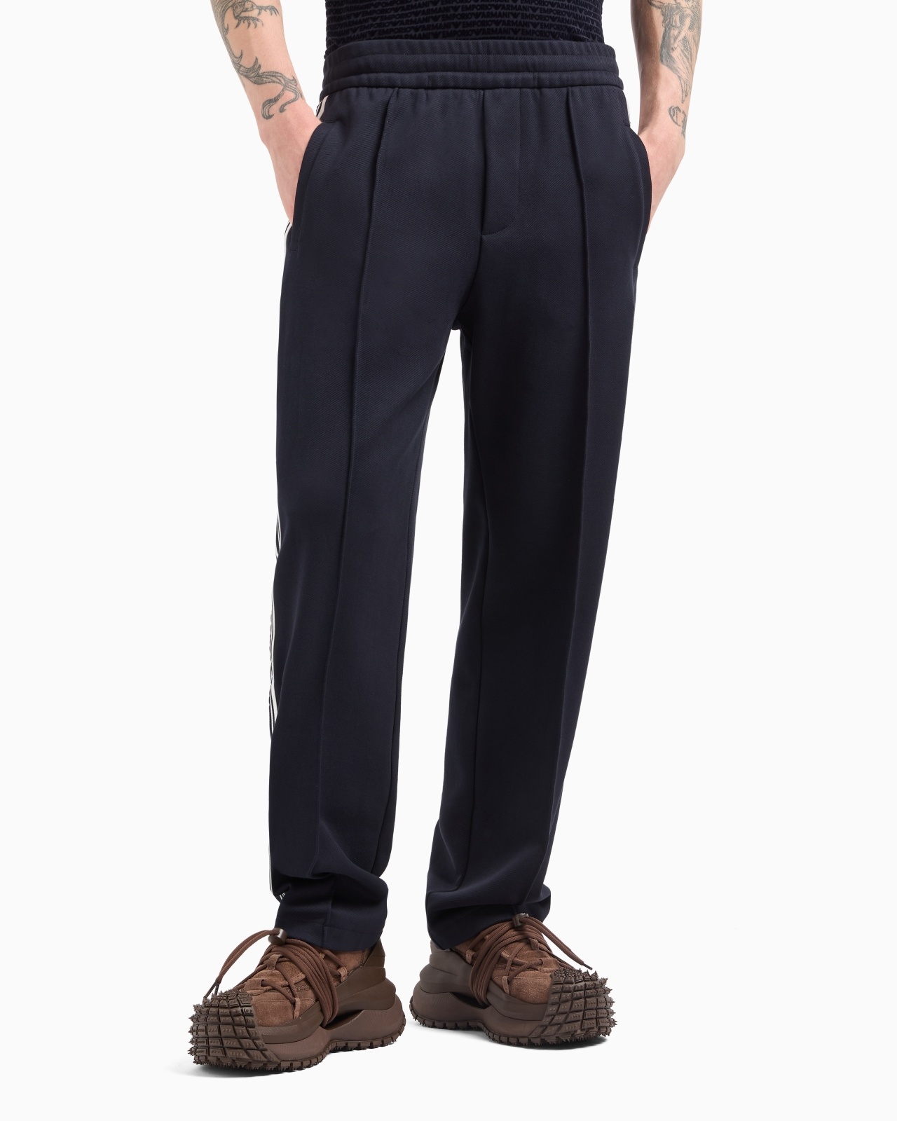 JERSEY TROUSERS WITH LOGO BANDS - 2