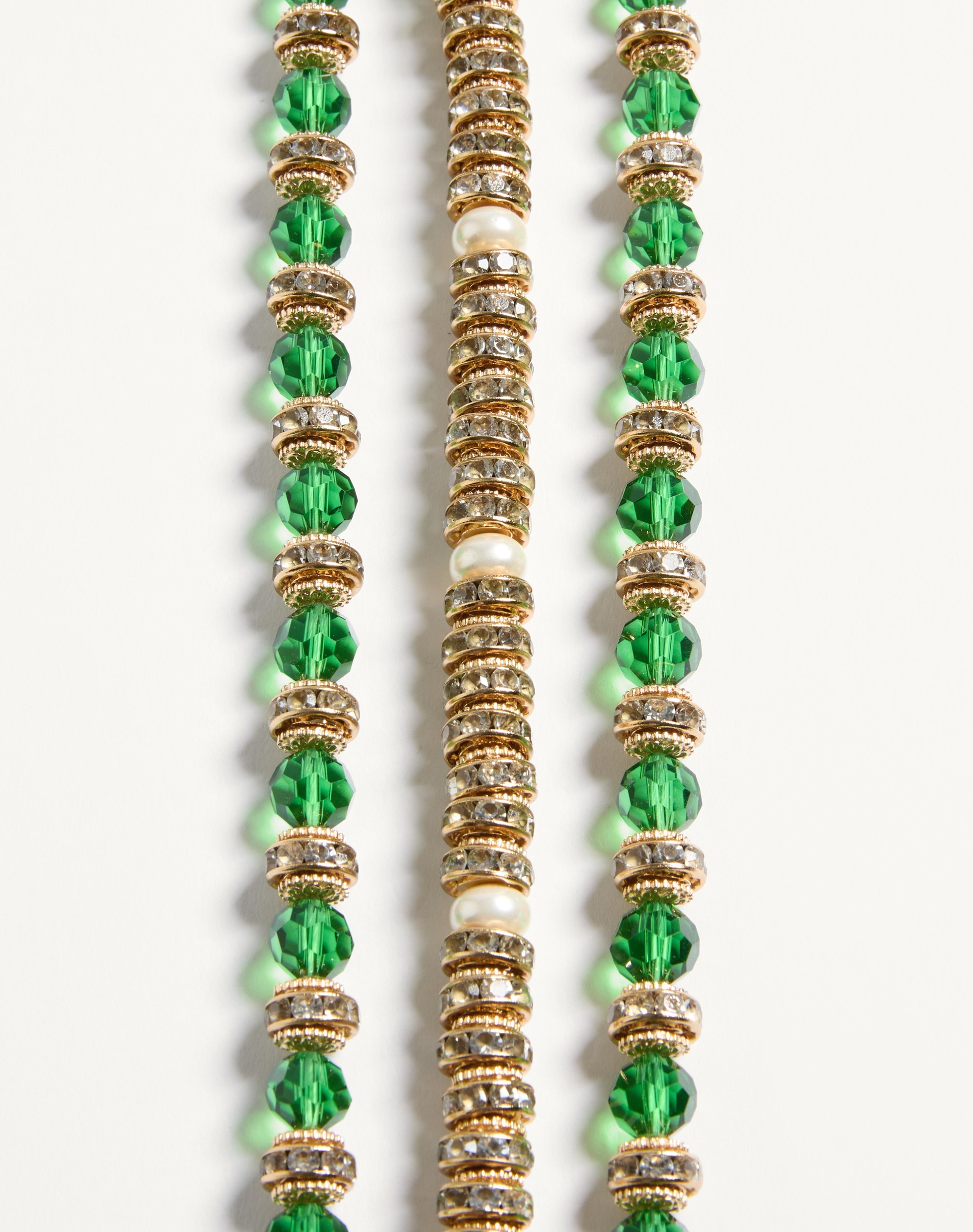 COEUR ROYAL NECKLACE IN METAL, ENAMEL, BRIOLE GLASS, PEARLS AND CRYSTALS - 5