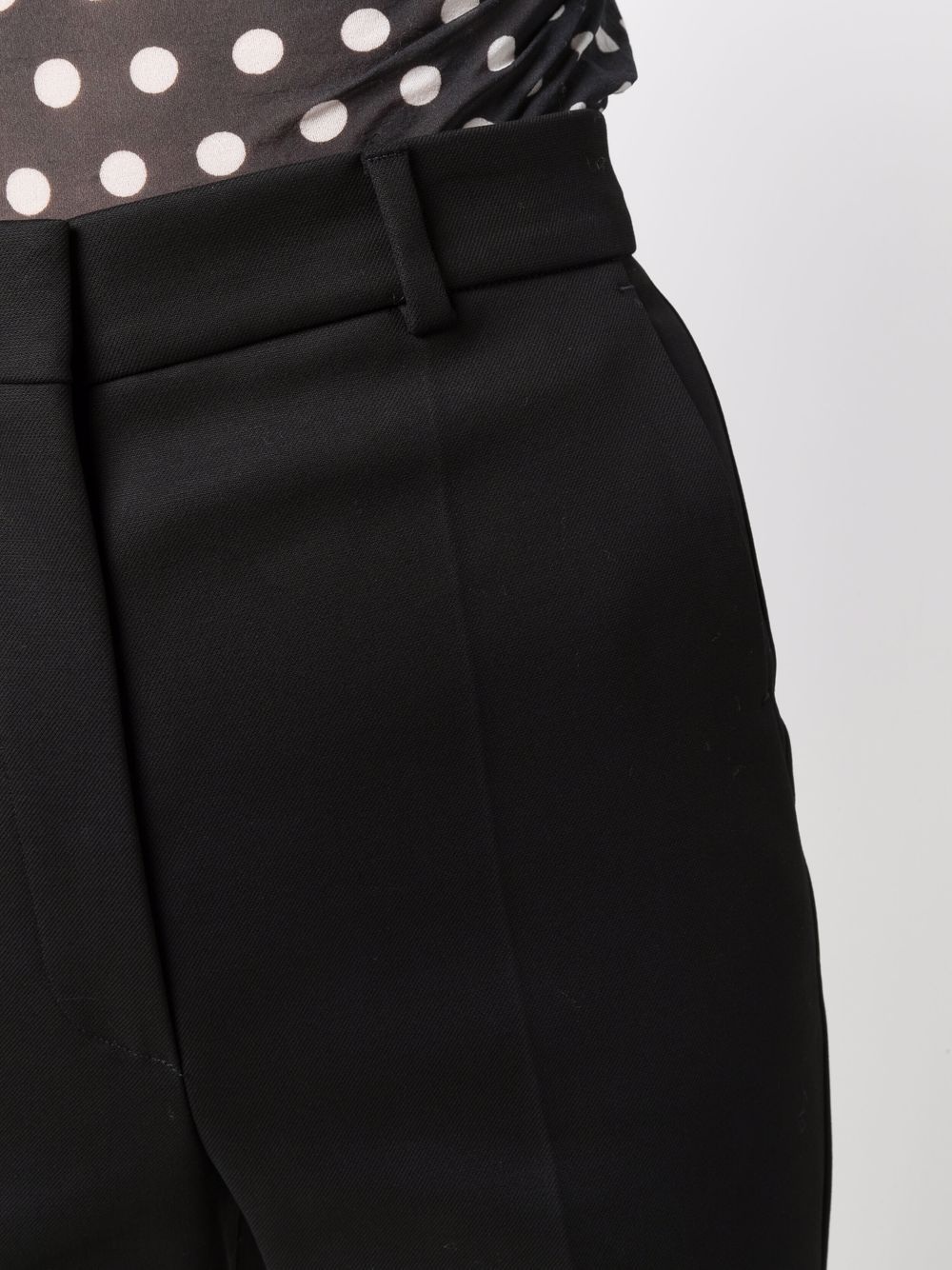 high-waist flared trousers - 8