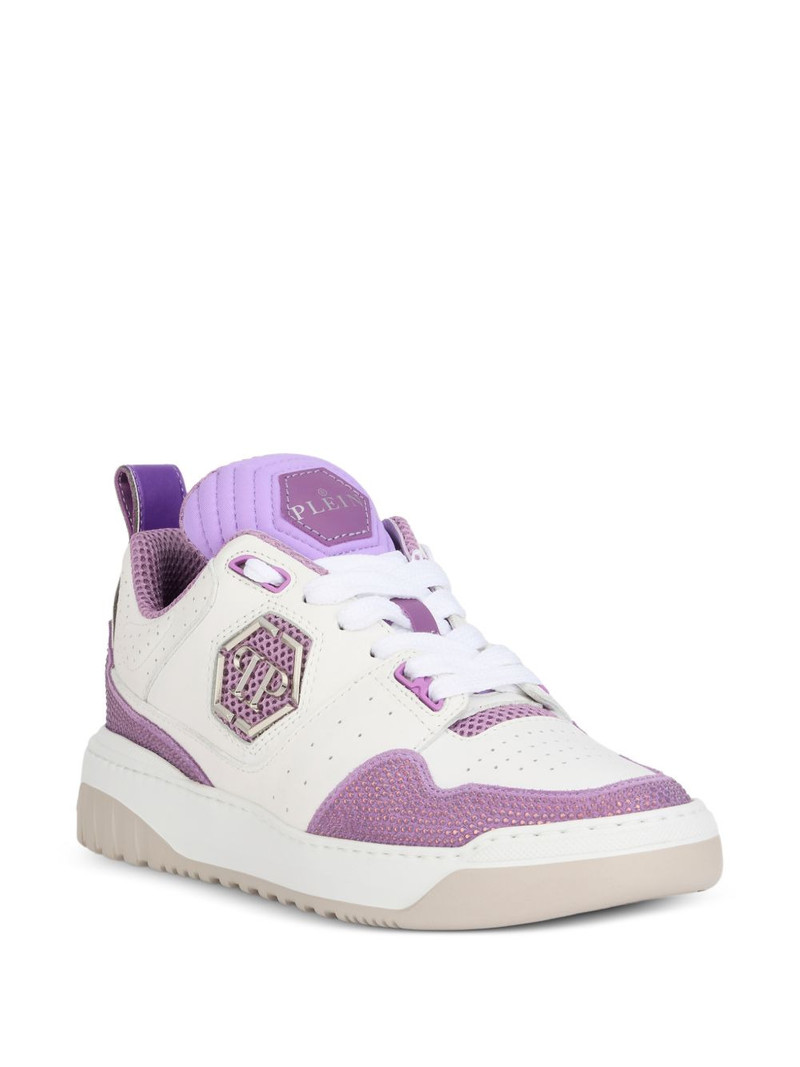 PHILIPP PLEIN lace-up round-toe sneakers outlook