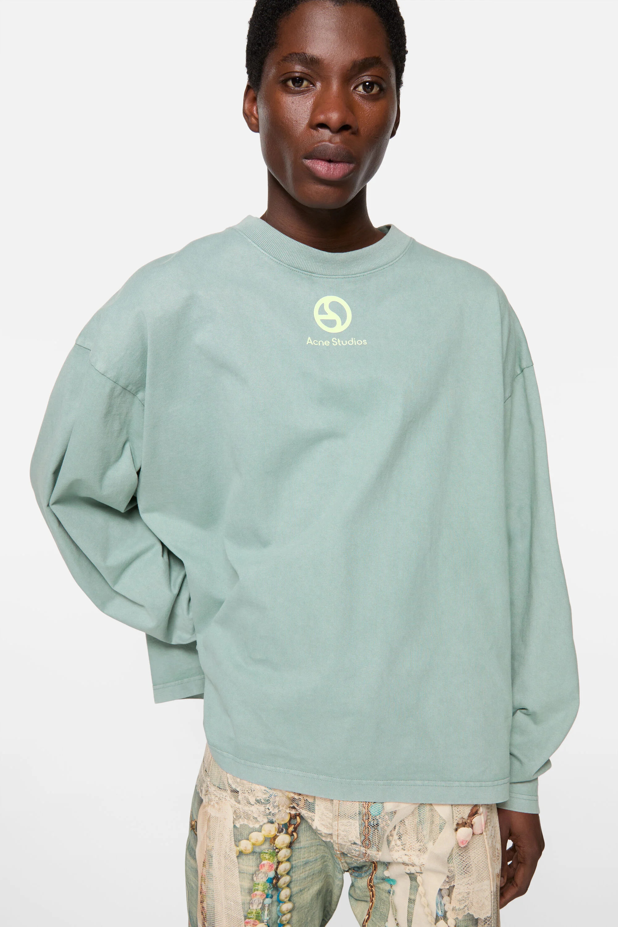 Logo t-shirt - Mint green - 4