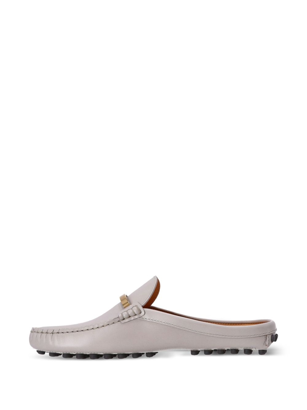 logo-debossed mules - 5